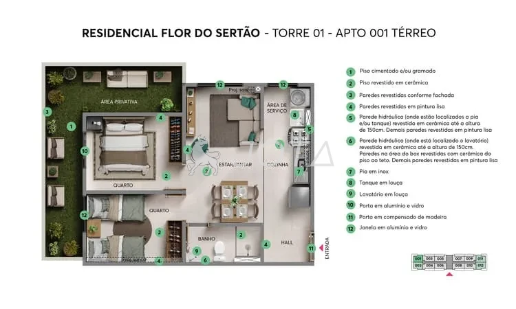 Flor do Sertão - Apartamentos à venda em Jacarecanga - Fortaleza
